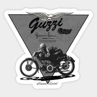 Guzzi Motorcycle legend Gianni Leoni Sticker